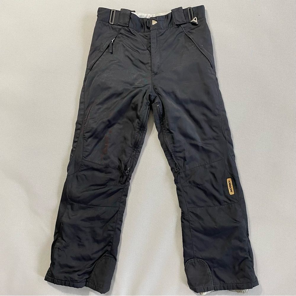 KARBON Black Ski Snowboarding Sledding Snowpants Youth Size 12